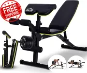 Adjustable Weight Bench - Multi-Functional Workout Bench Press Fitness Equipment