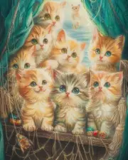 Diverse 8x10 Meow Masterpieces Cat Art Prints Feline Fine Art 21700811