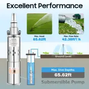 Solar Powered Water Pump 12V Submersible Bore Hole Deep Well Pump Farm & Ranch