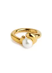 Jenny Bird Daphne Gold-dipped Ring 8 (57.5mm)