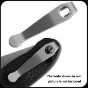Stonewash Titanium Deep Carry Wire Clip Fits Spyderco Para 3 Lightweight Manix 2