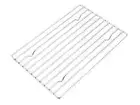 Steel Cooking Roasting Cake Cooler Rack 25x17.5cm BBQ Grill Trivet Pot Stand