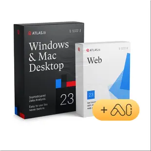 ATLAS.ti Educational Multi-User License 5 Users - 3-Year Lease /Subscription (PC, Mac + Web) 5 使用者 教育授權下載版(三年訂閱)