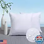 MIULEE Pack of 2 26x26 Outdoor Pillow Inserts, Outdoor Throw Pillows Water-Re