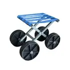 Garden Stool Working Seat with Wheels Wear Resistant Farmers Chair Small Chair