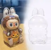 Clear Plastic Sitting Labubu Cover Case NEW