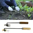 Garden Hand Tool, Long Handle Garden Hoe, Portable Uprooting Tool, Manual Hand