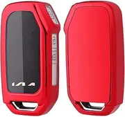 Remote Keyless Entry TPU Key Fob Case Cover fit for 2020 2021 2022 Kia Ceed Cerato Forte NIRO Seltos SX Turbo Sorento Soul Telluride K5 Sportage (Red)