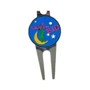 Magnetic Divot Repair Tool with Golf Ball Marker and Hat Clip