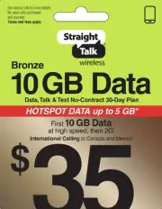 Straight Talk Rob 35 Refill Card Talk Text Unlimited 30 Day Top Up NOW Plan Data