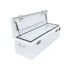 1220 x 400 x 350mm White Flat Aluminium Top Ute Tool box Truck Trailer Toolbox