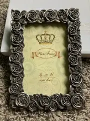 Alchemy Gothic Rose Photo Frame Antique Silver Finish 6" x 4"