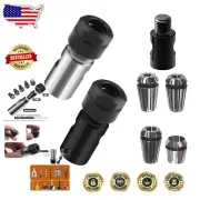 M14 5/8"-11 Angle Grinder Extension Shaft Set - 2PCS Drill Conversion Collets