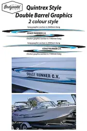 Quintrex COAST RUNNER CV (Double Barrel graphics) 2 colour style