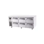 Turbo Air Undercounter 6 Drawer Fridge - 1800mm Width - KUR18-2D-6-N-TA