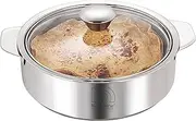 NanoNine Stainless Steel Insulated 1.25L Silver Chapati Small Casserole