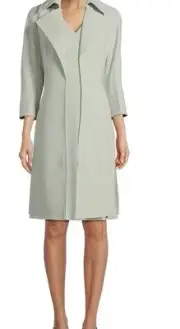 ANNE KLEIN BLAZER/NEW WITH TAG/RETAIL$199/SIZE 14/Green/LINED/IVORY /LINED