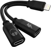 Headphone Charge Adapter for IPhone(2in1)Double Lightning Jack Charging Power Cable Splitter MFI Certified Earphone Earbud Audio AUX Connector for Apple14 13 12 11 Pro Max Mini X Xs 7 8 Plus for Ipad