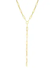 14K Italian Gold Y Necklace