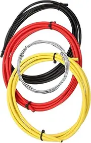 Kisangel Set of 3 Bike Brake Cables High-tensile Strength for Instant Stopping Fit for Bicycles