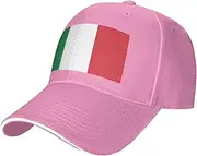 [SSIULUS] Italian Flag Casquette Cap Hats,Trucker,Baseball Cap with Snapback,Perfect for Summer,Golf