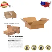 Reusable 10"L x 10"W x 2" Kraft Boxes - Durable Storage & Shipping Set of 25