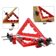2Pcs Positioning Squares Right Angle Clamps Aluminum Alloy Triangle Corner Clamp