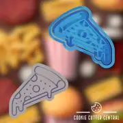 Pizza Slice Cookie Cutter and Embosser - 7.9cm x 8.5cm