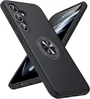 ELEPIK Invisible-Stand Series for Samsung Galaxy S20 FE Case with Ring Holder Kickstand, [Military Grade Drop Protection] Slim Phone Case, Black