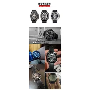 適配POLICE男手錶PL14688系列真皮配件平直接口手錶帶 24mm