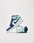 Nike Air Jordan 1 Mid Mystic Navy Blue Mint Foam Shoes 5Y = 6.5 Womens 554725413