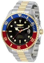 Invicta Pro Diver Black Dial Pepsi Bezel Men's Watch, NEW with Tags