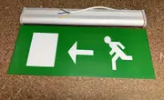 Slimline Emergency Exit Sign Light LED Ceiling Mount Running Man Double Sided