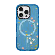 iPhone 16 Pro Impact Case MagSafe Compatible Dreamy Floral Pattern