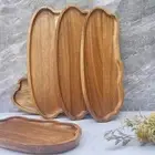 Cloud Shaped Fruit Dessert Candy Plate Bread Snack Cake Trays Wood Decorative