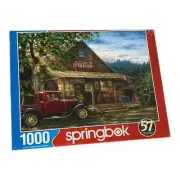 Coca-Cola Puzzle VTG Truck American Flag 1000 Springbok Country General Store
