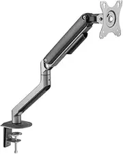Brateck Economical Spring-Assisted Single Arm for 17 to 32-Inch Monitors, Upto 9kg/Screen, Space Grey