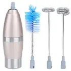 Milk Frother Handheld Foam Maker, Electric Milk Frother Mixer Whisk Rechargea...
