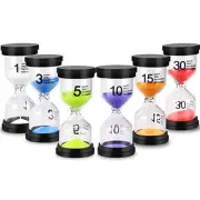 Sand Timer Colorful Hourglass Sandglass Timer 1 min/3 mins/5 mins/10 mins/15