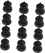 Abaodam Guitar Strap Buttons End 12pcs Electric Guitar Strap Locks Bass Belt Locks for