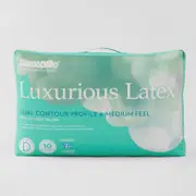 Dunlopillo® Luxurious Latex Dual Contour Profile Medium Feel Pillow in White Material: Cotton @Sheridan Rewards