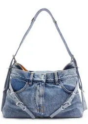 Givenchy Voyou Medium Denim Shoulder bag ONE SIZE
