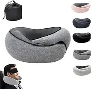 HEYYOUFLY Neck Pillow,Wonder Plus Travel Neck Pillow,Memory Foam Travel Neck Pillow,Travel Neck Pillow,Memory Foam Travel Neck Pillow for Airplanes,Support Head (Dark Grey)