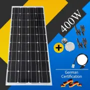400W 12V Outdoor Solar Panel Kit Mono Caravan Boat Battery Charging Power Source