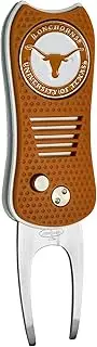Team Golf NCAA Switchblade Divot Tool with Double-Sided Magnetic Ball Marker, Features Patented Single Prong Design, Causes Less Damage to Greens, Switchblade Mechanism