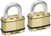 Master Lock Excell Heavy Duty Padlock with Key - Boron Carbide 25mm Shackle