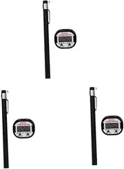 Alipis 3pcs Meat Oven Barbecue Read Meat Probe Food Temperature Cooking Baking Kitchen Black