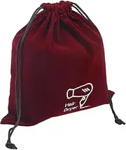Travel Hair Dryer Bag Drawstring Pockets Elegant Organizer Pouch for Storage