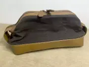 Mark & Graham Beckett Waxed Canvas/Leather Travel Pouch-Toiletries Bag-Brown-NEW