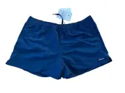 Patagonia Women's Size Large Barely Baggie Shorts - 2 1/2 in Tidepool Blue - NEW